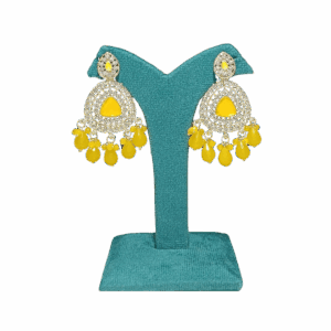 Radiant Yellow Chandelier Earrings - Image 1