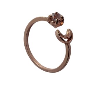 Moonlit Charm Rose Gold Ring - Image 2