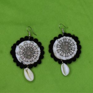 Midnight Muse Oxidized Tribal Necklace Set - Image 3