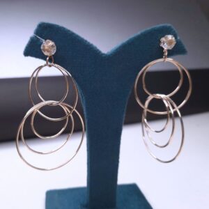 Radiant Orbit Multi-Hoop Earrings - Image 1
