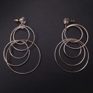 Radiant Orbit Multi-Hoop Earrings - Image 3