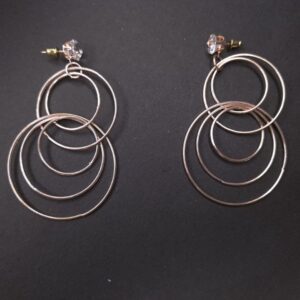 Radiant Orbit Multi-Hoop Earrings - Image 4