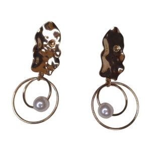 Aurora Gleam Pearl Drop Earrings - Image 3