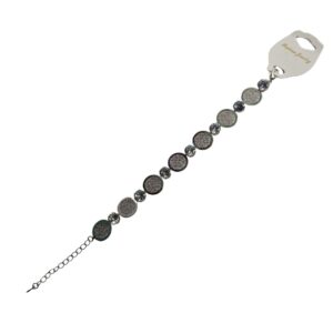 Moonlit Charm Crystal Coin Bracelet - Image 1