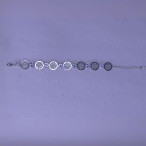 Moonlit Charm Crystal Coin Bracelet - Image 2