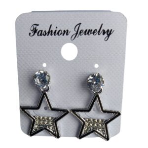 Sparkling Starburst Drop Earrings - Image 1