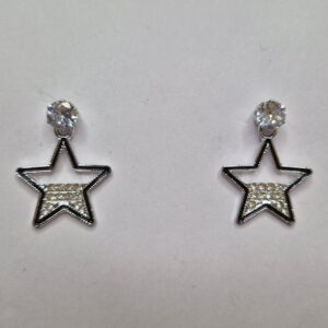 Sparkling Starburst Drop Earrings - Image 3