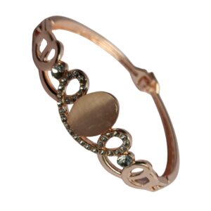 Regal Loop Rose Gold Designer Bracelet - Image 2