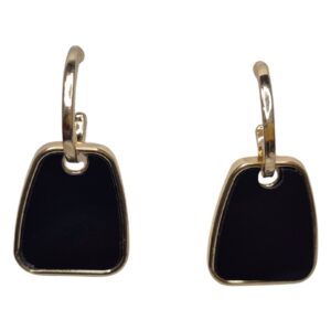 Midnight Elegance Hoop Earrings - Image 3