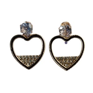 Crystal Heart Elegance Earrings - Image 2