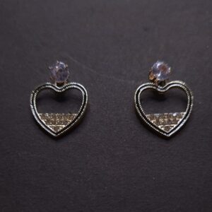 Crystal Heart Elegance Earrings - Image 4