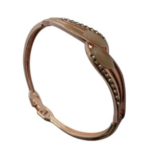 Elegance Wave Rose Gold Designer Bracelet - Image 2