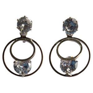 Radiant Crystal Halo Earrings - Image 1
