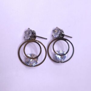 Radiant Crystal Halo Earrings - Image 2