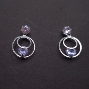 Radiant Crystal Halo Earrings - Image 3
