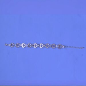 Sparkling Heart Link Crystal Bracelet - Image 2