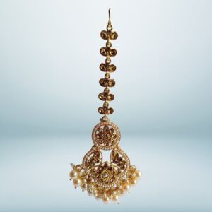 Royal Aura Pearl Maang Tikli - Image 2