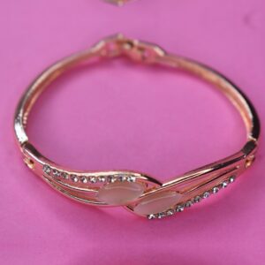 Elegance Wave Rose Gold Designer Bracelet - Image 4
