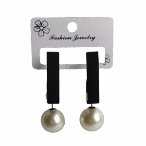 Elegant Pearl Drop Earrings - Image 1