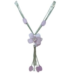 Lavender Blossom Pendant Necklace - Image 1