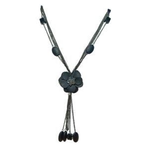 Midnight Blossom Layered Necklace - Image 2