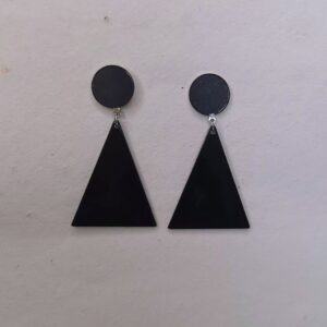 Midnight Geo Drop Earrings - Image 4