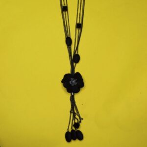 Midnight Blossom Layered Necklace - Image 4