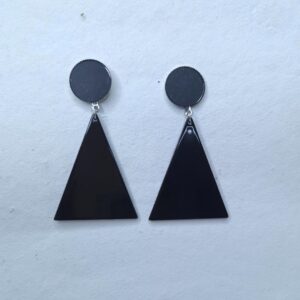 Midnight Geo Drop Earrings - Image 3