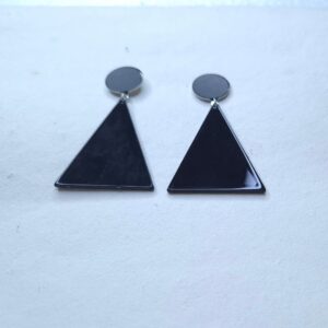 Midnight Geo Drop Earrings - Image 2