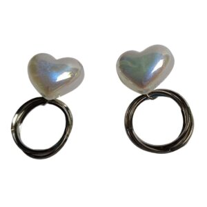 Lumina Glow Heart Hoop Earrings - Image 2