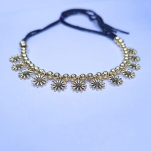 Boho Bloom Silver Beaded Necklace Set - Image 2