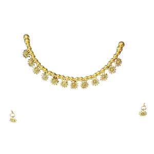 Golden Marigold Charm Necklace Set - Image 1