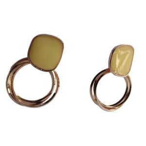 Golden Honey Loop Earrings - Image 1