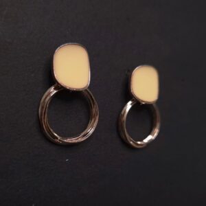 Golden Honey Loop Earrings - Image 4