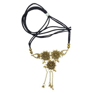 Antique Gold Flora Thread Necklace - Image 1
