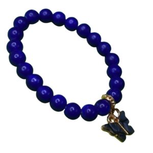 Midnight Bloom Butterfly Bead Bracelet - Image 1
