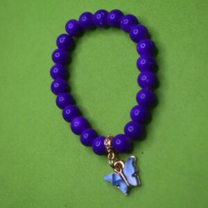 Violet Skies Butterfly Charm Bracelet - Image 3