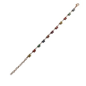 FlutterCharm Rainbow Butterfly Chain Bracelet - Image 1