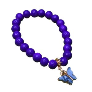 Violet Skies Butterfly Charm Bracelet - Image 1
