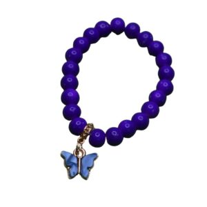 Violet Skies Butterfly Charm Bracelet - Image 2