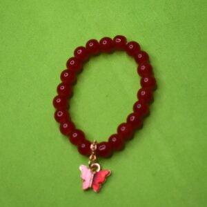 Scarlet Bloom Butterfly Charm Bracelet - Image 4