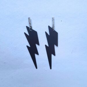 ThunderStrike Bold Lightning Earrings - Image 2