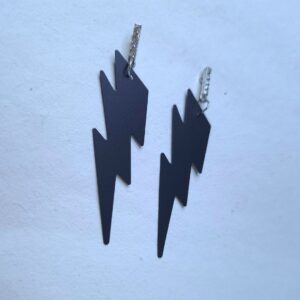 ThunderStrike Bold Lightning Earrings - Image 4