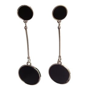 Midnight Orb Drop Earrings - Image 1