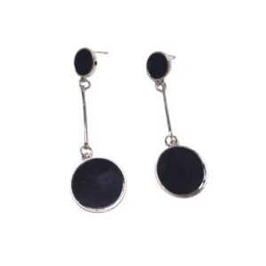 Midnight Orb Drop Earrings - Image 3