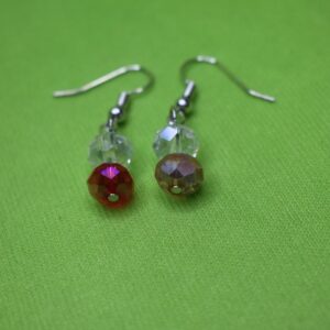 Crystal Bloom Multicolor Oval Bead Necklace Set - Image 3
