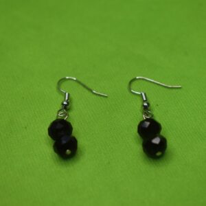 Midnight Elegance Black Beaded Necklace Set - Image 2