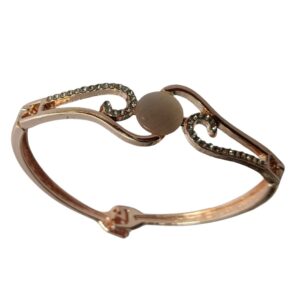 Rose Wave Crystal Swirl Bracelet - Image 1