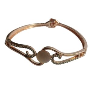 Rose Wave Crystal Swirl Bracelet - Image 3