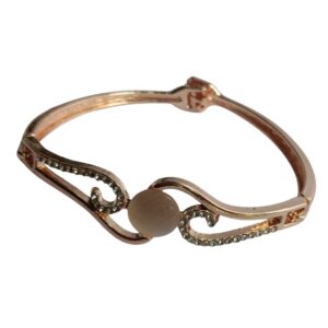 Rose Wave Crystal Swirl Bracelet - Image 4